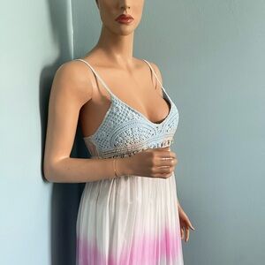 Elegant Crochet Maxi Dress